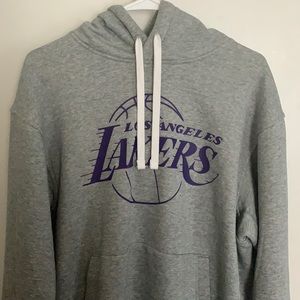 Nike Medium Gray Los Angeles Lakers Hoodie
